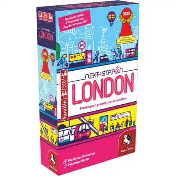 Jogo de tabuleiro PEGASUS Next Station London - Flip & Write, 1-4 jogadores, a partir de 8 anos