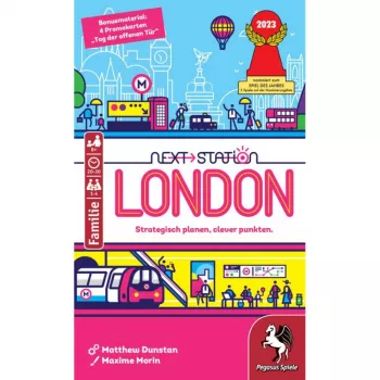 Jogo de tabuleiro PEGASUS Next Station London - Flip & Write, 1-4 jogadores, a partir de 8 anos