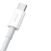 Cabo Baseus Superior Series USB-A para USB-C, carregamento rápido 66W, 2m, branco