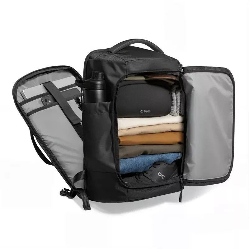 Mochila de cabine para portátil de viagem TECH-PROTECT DEFENDER S70 Ryanair e Wizzair 24L 40x30x20 preto