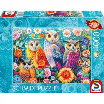 Schmidt Spiele Corujas e Flores Puzzle de 1000 peças