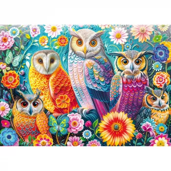 Schmidt Spiele Corujas e Flores Puzzle de 1000 peças