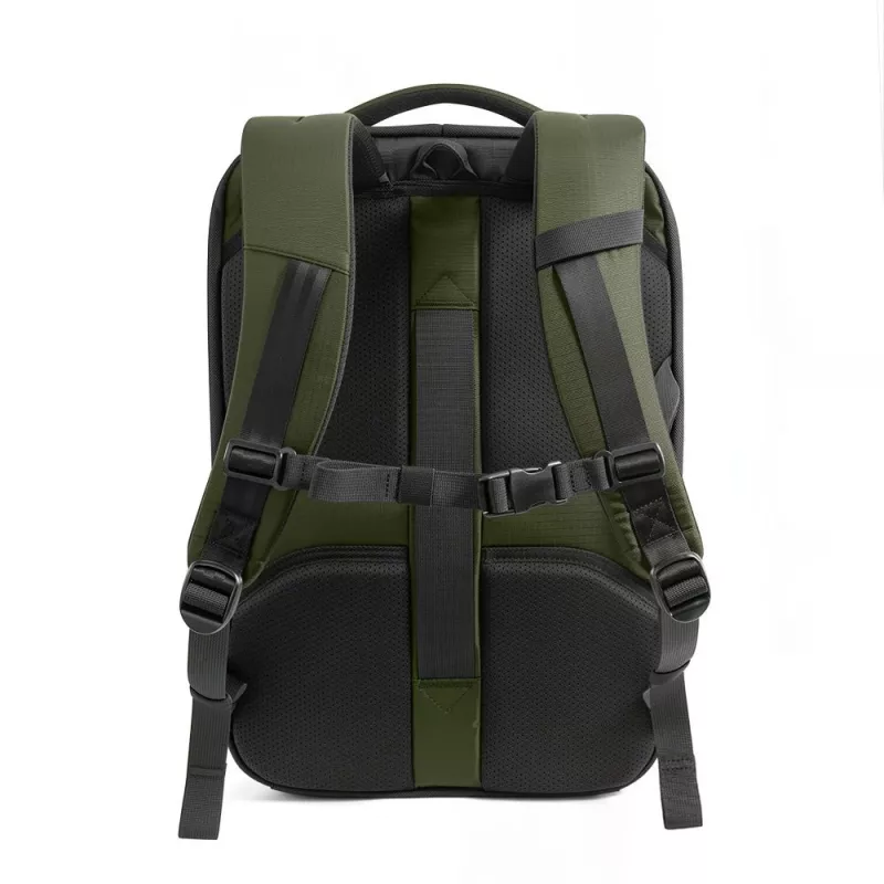Mochila de cabine para portátil de viagem TECH-PROTECT DEFENDER S70 Ryanair e Wizz Air 24L 40x30x20 verde militar