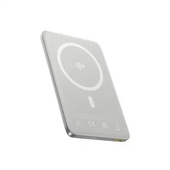 Powerbank Baseus PicoGo AM41 10000mAh 27W Qi2 compatível com MagSafe com cabo USB-C de 30cm - titânio