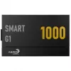Fonte de alimentação Aerocool Smart G1 80 PLUS Gold, PCIe 5.1, ATX 3.1 - 1000 Watt, Preto