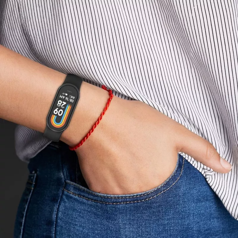 TECH-PROTECT ICONBAND Bracelete de silicone de substituição para Xiaomi Smart Band 8 / 8 NFC, Bege