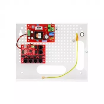 ATTE IP-5-11-E Switch PoE Fast Ethernet de 5 portas com 4 portas PoE, orçamento de 78W, Modo Extend e Isolamento de portas