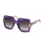 JUST CAVALLI Óculos de sol para mulher Butterfly SJC023V5309N5 - Armação de acetato Havana com lentes cinzentas degradê
