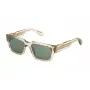 POLICE SPLP24-5406S9 Óculos de sol retangulares polarizados para homem, Armação preta, Lentes cinzentas, 54/20/145 mm