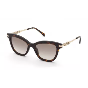 Óculos de sol de mulher ZADIG & VOLTAIRE SZV451 Havana em acetato com lentes castanhas degradê, 52/19/140 mm
