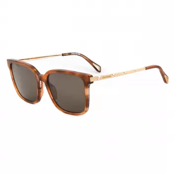 Óculos de sol de mulher ZADIG & VOLTAIRE SZV308-5507LC Havana com lentes castanhas degradê, 55/18/140 mm