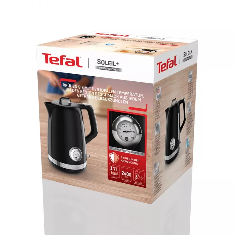 Chaleira Tefal Soleil KO3558E0 1,7L 2400W preta
