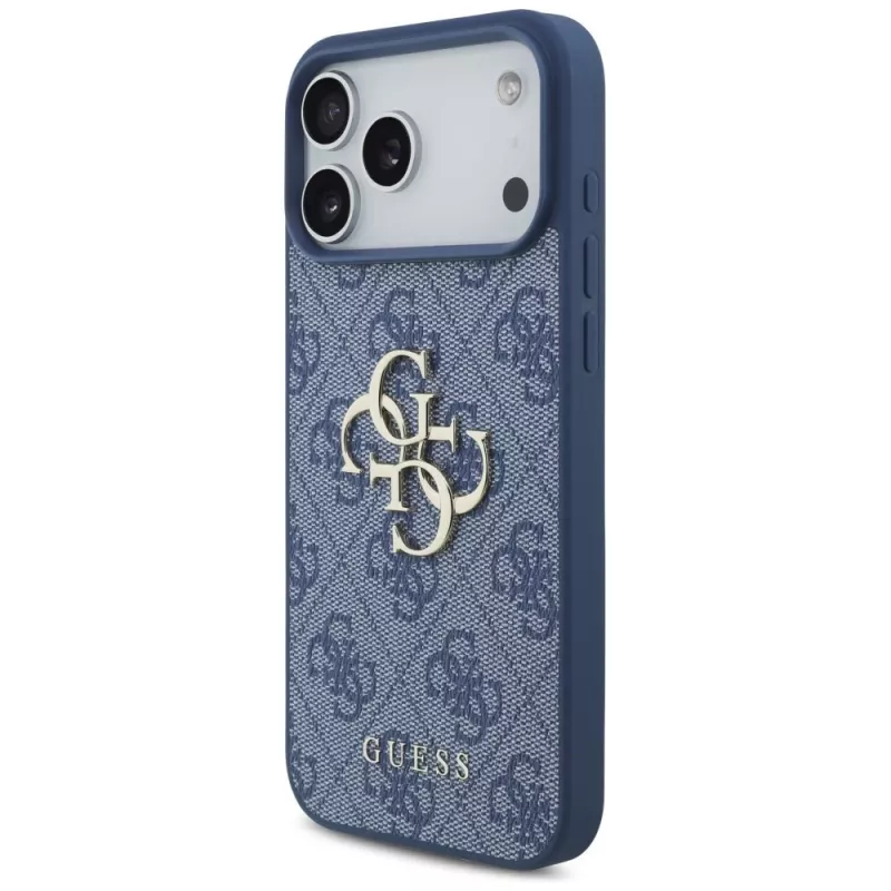 Capa de proteção Guess 4G Big Logo para iPhone 17 Pro Max / 18 Pro Max - azul