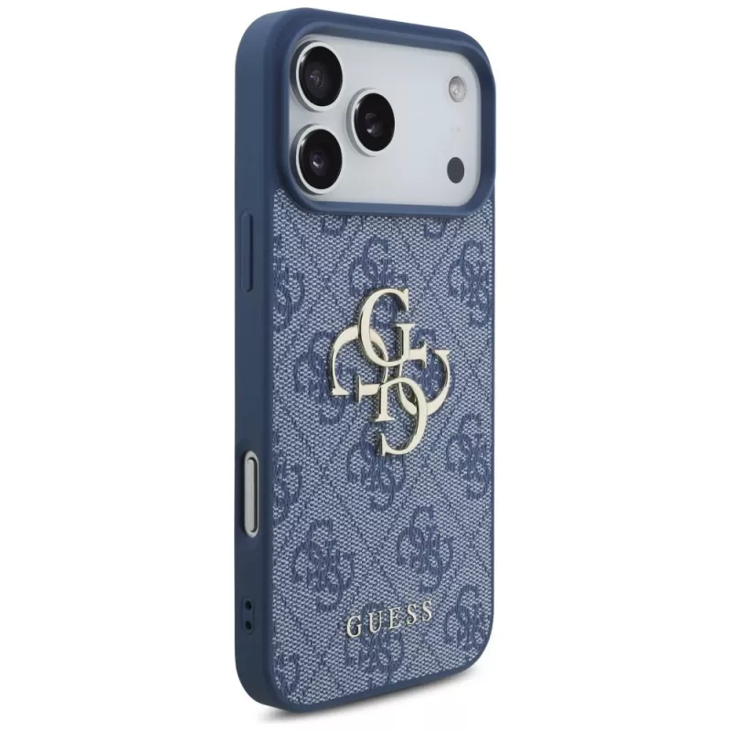 Capa de proteção Guess 4G Big Logo para iPhone 17 Pro Max / 18 Pro Max - azul