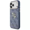 Capa Guess 4G Big Classic Logo para iPhone 18 Pro Max / 17 Pro Max, azul e dourado