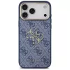Capa Guess 4G Big Classic Logo para iPhone 18 Pro Max / 17 Pro Max, azul e dourado