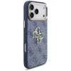 Capa Guess 4G Big Classic Logo para iPhone 18 Pro Max / 17 Pro Max, azul e dourado