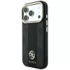 Capa MagSafe Guess 4G Stripe Round and Classic Logos para Apple iPhone 18 Pro / 17 Pro - preto