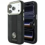 Capa MagSafe Guess 4G Stripe Round and Classic Logos para iPhone 18 Pro Max / 17 Pro Max - preto