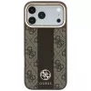 Capa MagSafe Guess 4G Stripe Round and Classic Logos para iPhone 18 Pro / 17 Pro - castanho