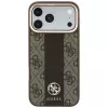 Capa MagSafe Guess 4G Stripe Round & Classic Logos para iPhone 18 Pro Max / 17 Pro Max - castanho
