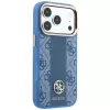 Capa MagSafe Guess 4G Stripe Round Classic Logos para iPhone 18 Pro Max / 17 Pro Max - azul