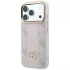Capa MagSafe Guess 4G Stripe Round & Classic Logos para iPhone 18 Pro / 17 Pro - rosa