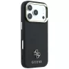 Capa MagSafe Guess Saffiano Small 4G & Classic Logo para Apple iPhone 17 Pro Max / 18 Pro Max - preto
