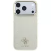 Capa MagSafe Guess Stripe Peony 4G Logo para iPhone 18 Pro Max / 17 Pro Max - bege