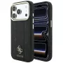 Capa MagSafe Guess Stripe Peony 4G Logo para Apple iPhone 18 Pro / 17 Pro - preto