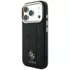 Capa MagSafe Guess Stripe Peony 4G Logo para Apple iPhone 18 Pro / 17 Pro - preto