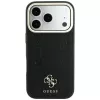 Capa MagSafe Guess Stripe Peony 4G Logo para iPhone 18 Pro Max / 17 Pro Max - preto