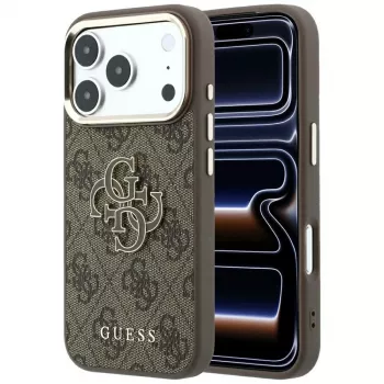 Capa Guess 4G & Big Resin Logo para iPhone 17 Pro Max / 18 Pro Max - castanho