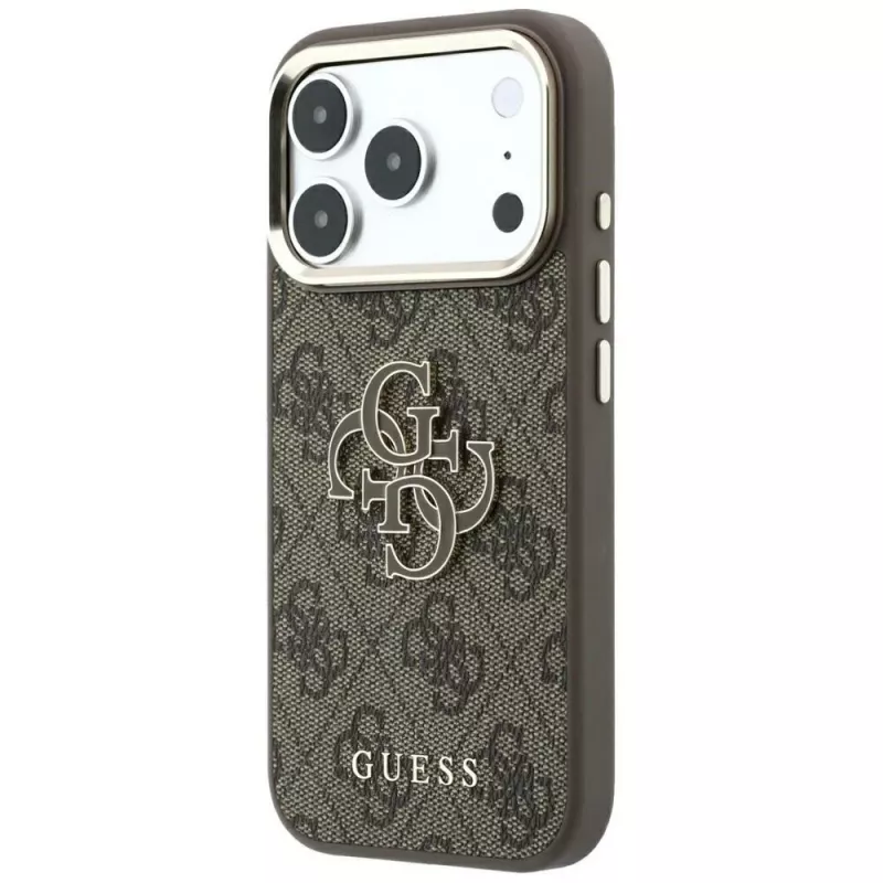 Capa Guess 4G & Big Resin Logo para iPhone 17 Pro Max / 18 Pro Max - castanho