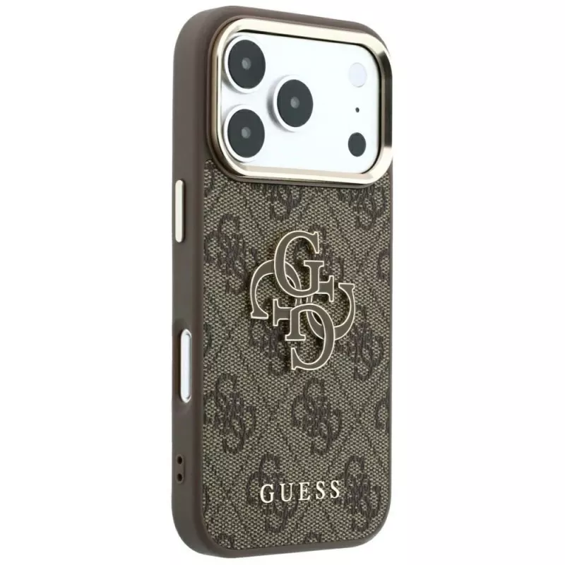 Capa Guess 4G & Big Resin Logo para iPhone 17 Pro Max / 18 Pro Max - castanho