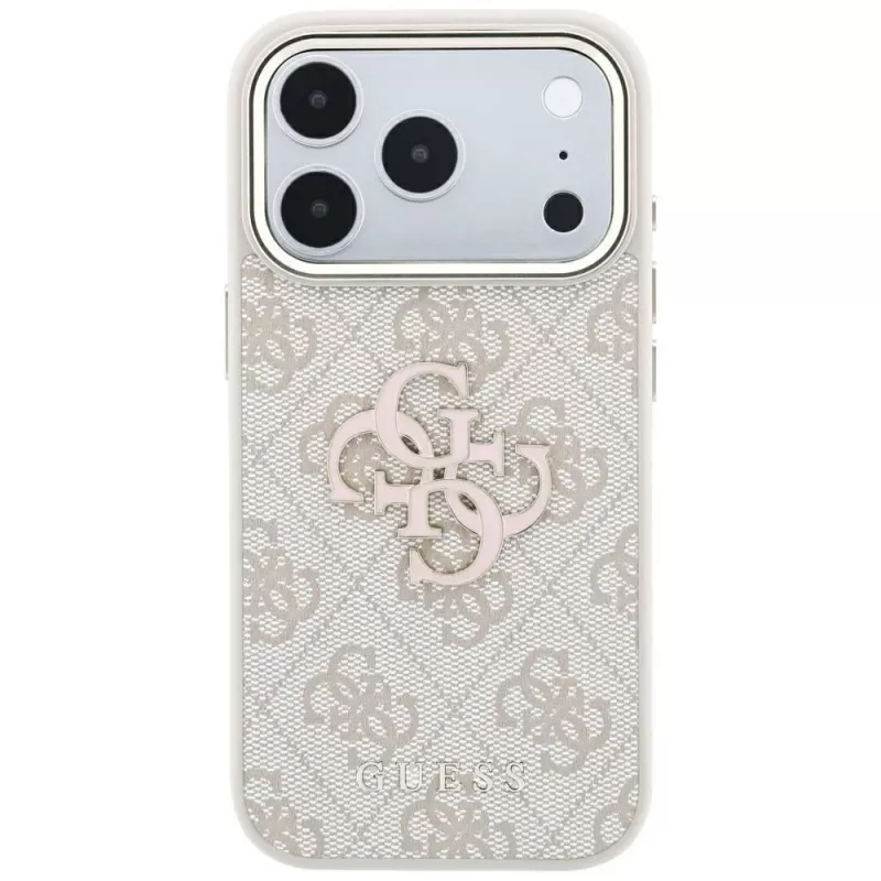 Capa Guess 4G & Big Resin Logo para iPhone 17 Pro Max / 18 Pro Max - rosa