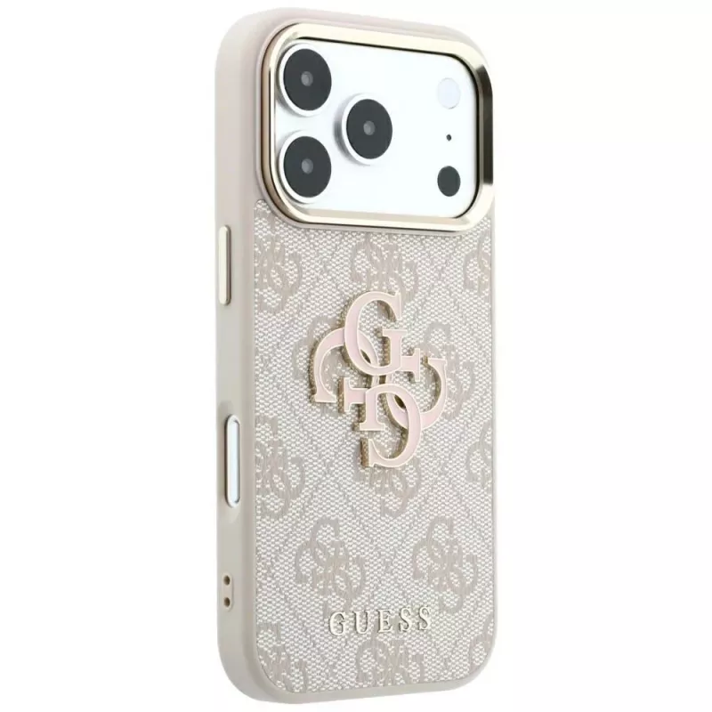 Capa Guess 4G & Big Resin Logo para iPhone 17 Pro Max / 18 Pro Max - rosa