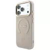 Capa MagSafe Guess Saffiano Peony & Ring para iPhone 18 Pro / 17 Pro - rosa