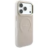 Capa MagSafe Guess Saffiano Peony & Ring para iPhone 18 Pro / 17 Pro - rosa
