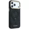 Capa Guess Ring Stand 360 4G Classic Logo MagSafe para iPhone 18 Pro / 17 Pro, preto