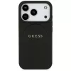 Capa Guess Grained Gold Ring MagSafe para Apple iPhone 17 Pro / 18 Pro, preto