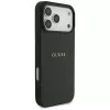 Capa Guess Grained Gold Ring MagSafe para Apple iPhone 18 Pro Max / 17 Pro Max, preto