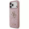 Capa GUESS Fixed Glitter Big 4G para iPhone 18 Pro Max / 17 Pro Max - rosa