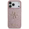 Capa GUESS Fixed Glitter Big 4G para iPhone 18 Pro Max / 17 Pro Max - rosa