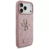 Capa GUESS Fixed Glitter Big 4G para iPhone 18 Pro Max / 17 Pro Max - rosa