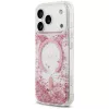 Capa Guess Resin Bottom Glitter MagSafe para Apple iPhone 18 Pro / 17 Pro, rosa