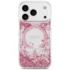 Capa Guess Resin Bottom Glitter MagSafe para Apple iPhone 18 Pro / 17 Pro, rosa