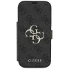Capa Guess Book 4G Metal Logo para iPhone 18 Pro / 17 Pro - preto