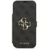 Capa Guess Book 4G Metal Logo para iPhone 18 Pro Max / 17 Pro Max, preto