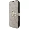 Capa tipo carteira Guess Book 4G Metal Logo para iPhone 16 Pro / 17 Pro - rosa